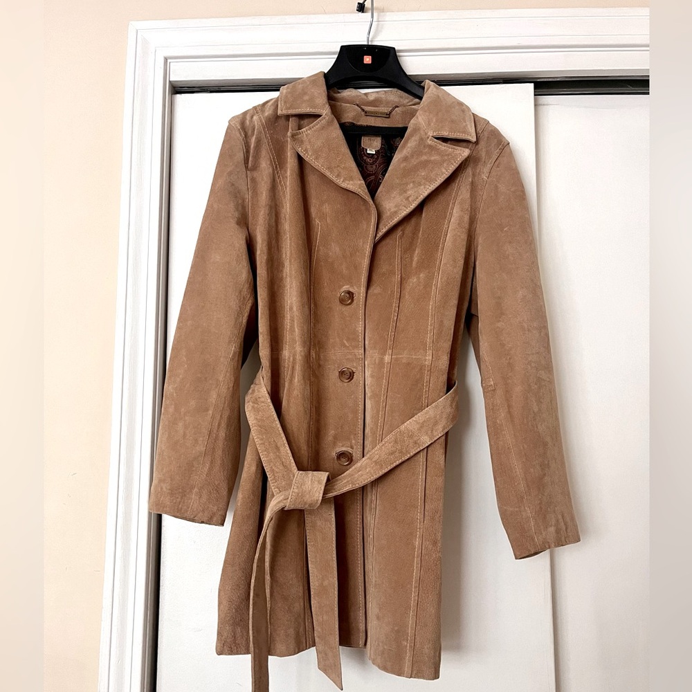 Wilson’s Women’s Tan Suede Coat 🧥